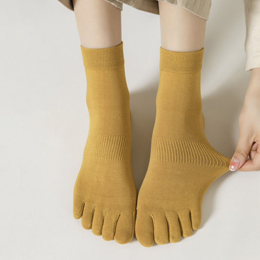 Women’s Combed Cotton Five Toe Socks