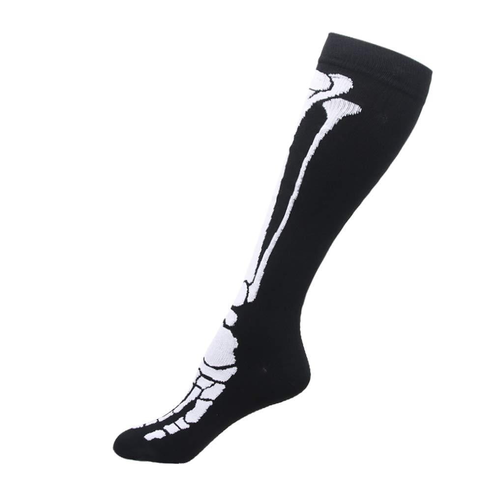 Compression Knee High Skeleton and Skulls Unisex Socks