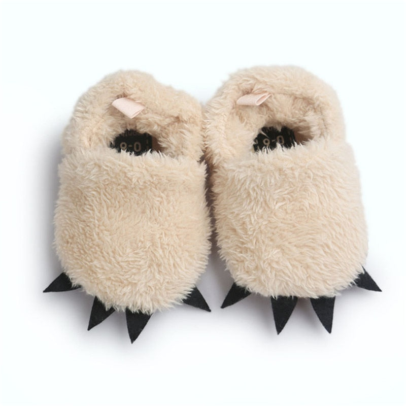 First Walker Animal Paw Slippers 0-18mos