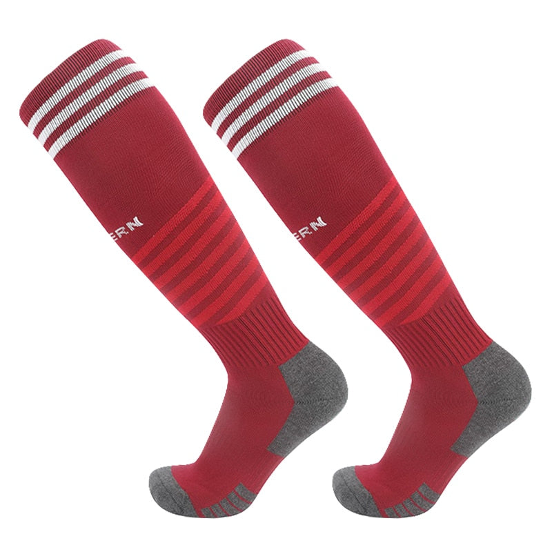 Thickening Towel Bottom Soccer Socks for the Adult or Kid Athlete