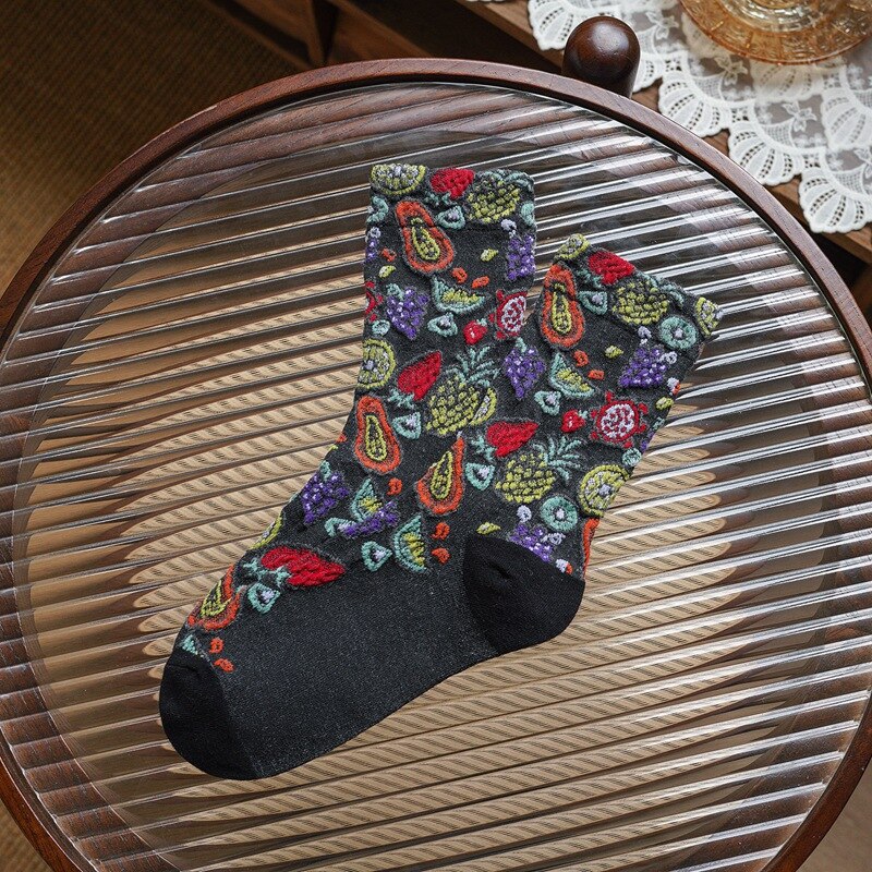 Women's Embroidered Socks