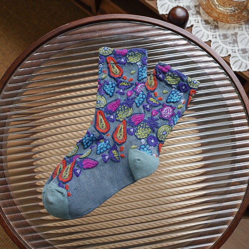 Women's Embroidered Socks