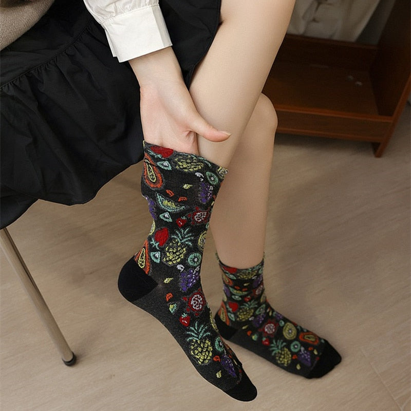 Women's Embroidered Socks