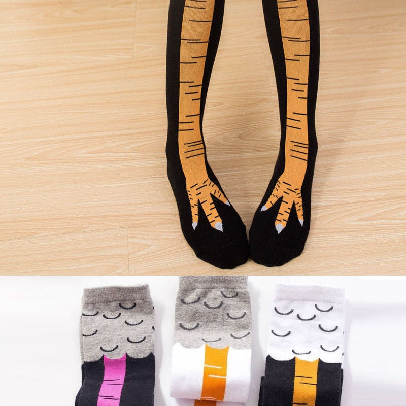 Woman's Sexy Chicken Paws Feet Socks and Other Fun Prints