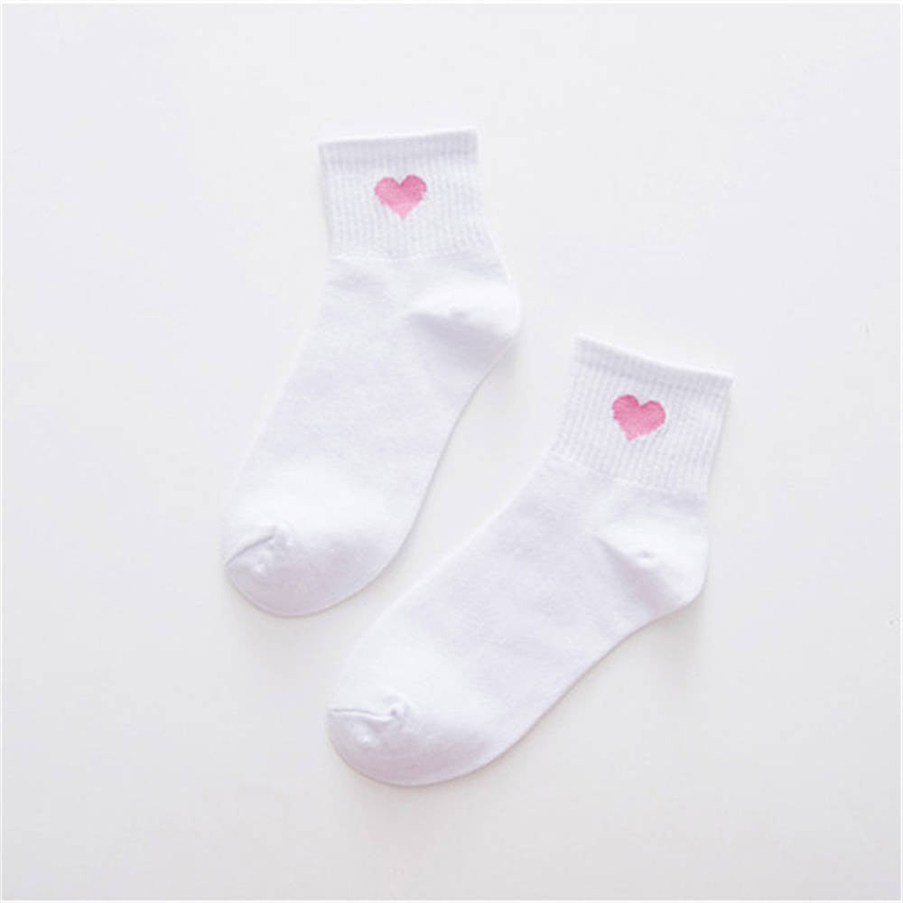 Women's Casual Ankle Socks with Heart