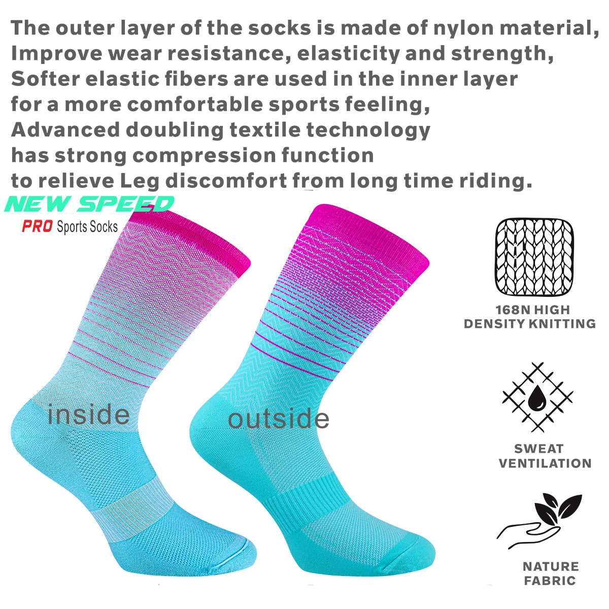 Professional Athletic High Quality Men and Women Socks