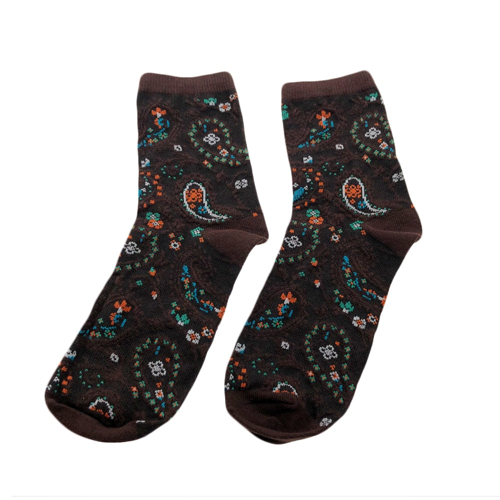 Women's Paisley Print Socks