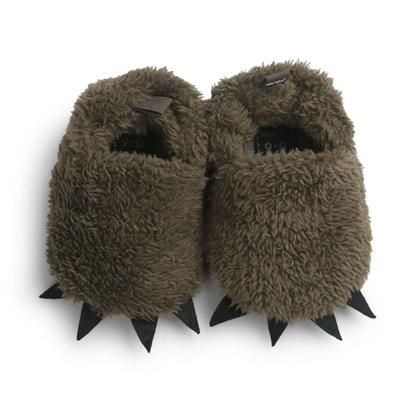 First Walker Animal Paw Slippers 0-18mos