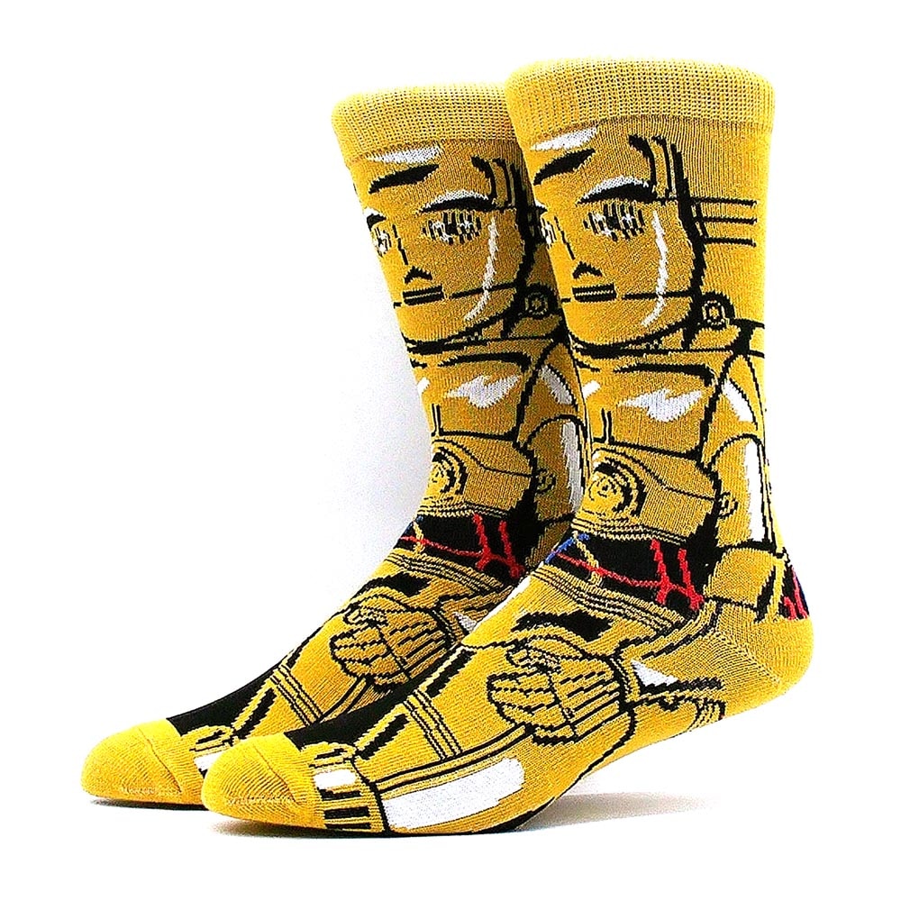 Comic Book, Anime, Yoda, Star Wars Novelty Socks