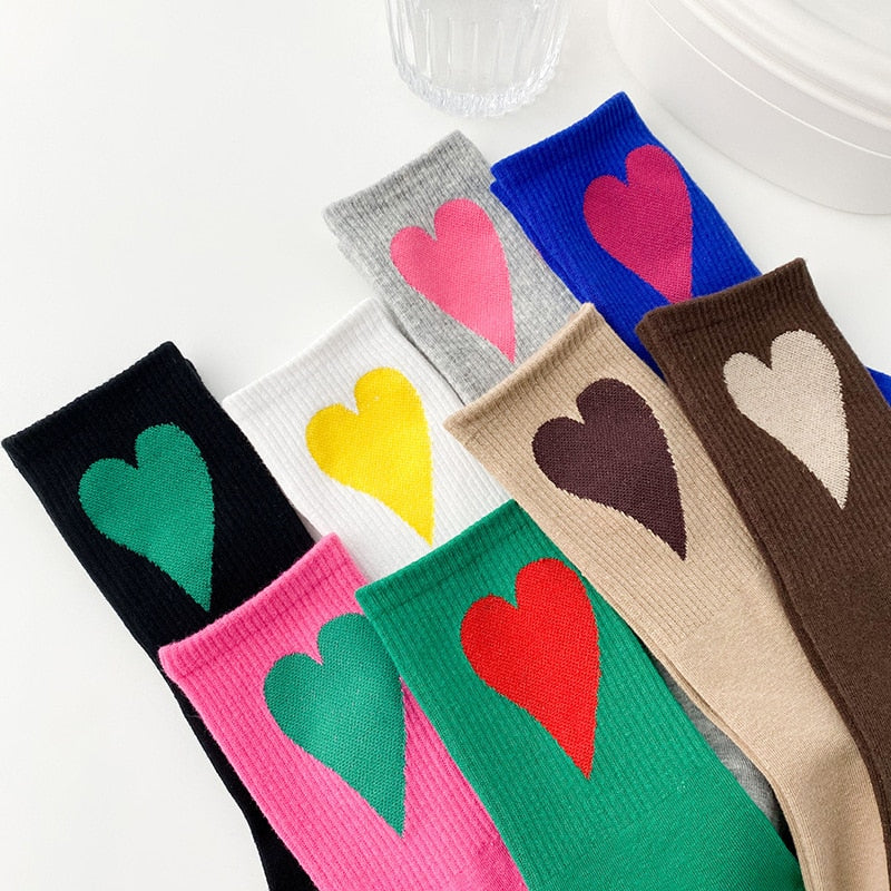 Organic Cotton Heart On Your Ankle Socks