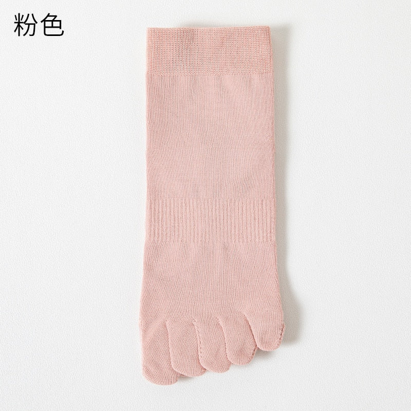 Women’s Combed Cotton Five Toe Socks