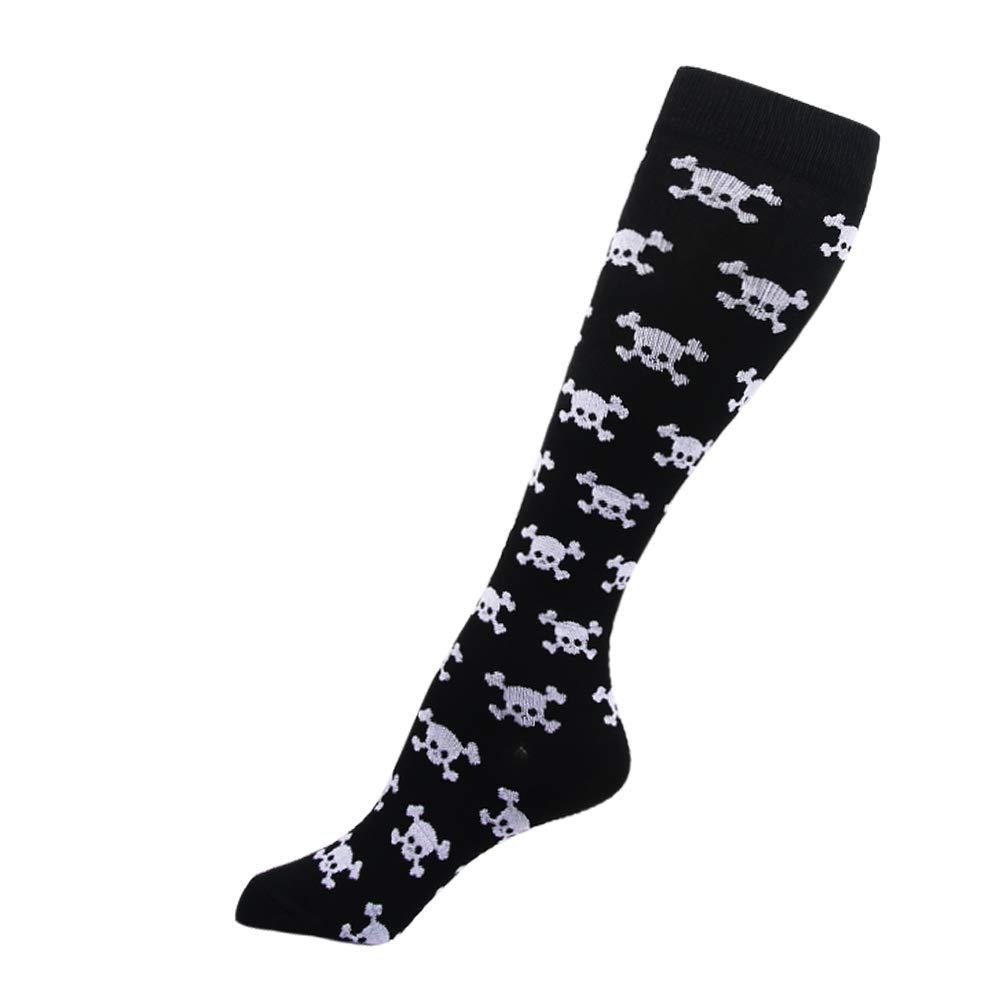 Compression Knee High Skeleton and Skulls Unisex Socks