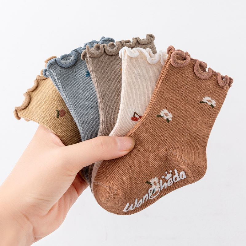 Cotton ruffled socks for 0-5 Years