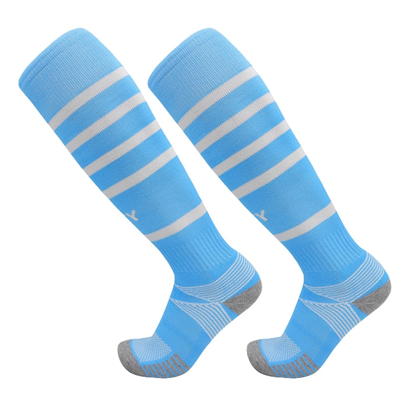 Thickening Towel Bottom Soccer Socks for the Adult or Kid Athlete