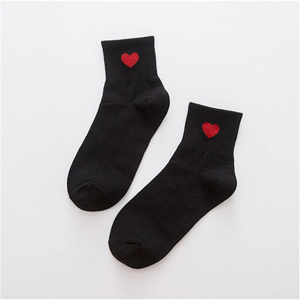 Women's Casual Ankle Socks with Heart