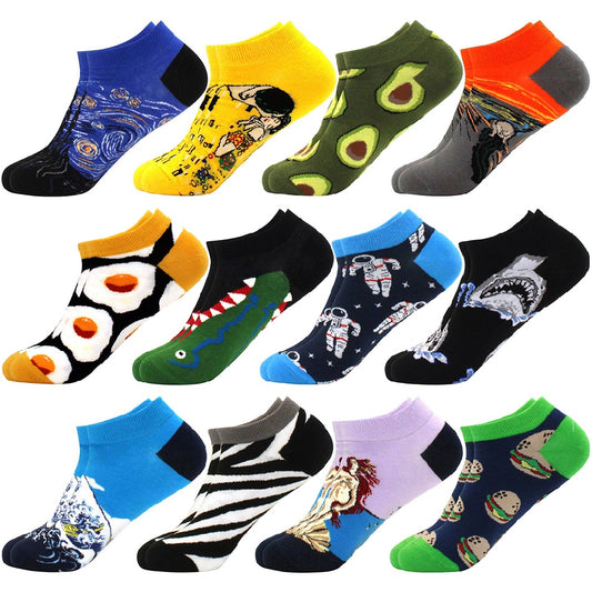 Men’s Fun Print Ankle Socks