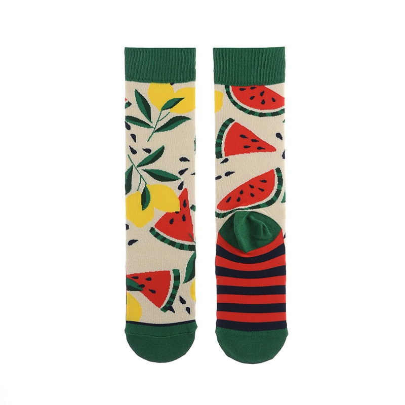 Fun colorful printed socks, Unisex