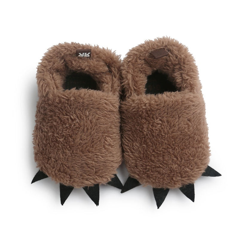 First Walker Animal Paw Slippers 0-18mos