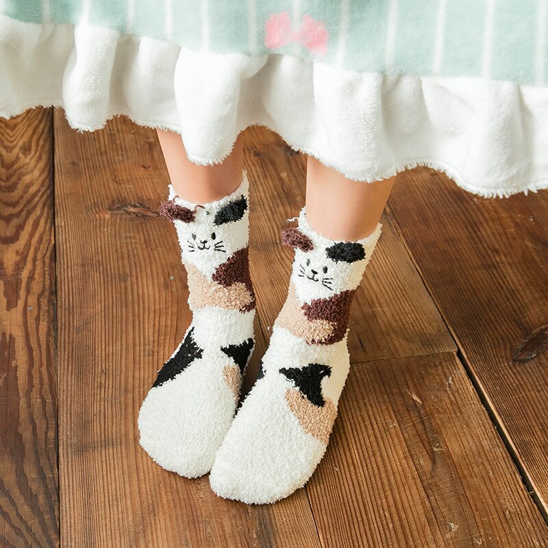 Cute Winter Fleece Socks