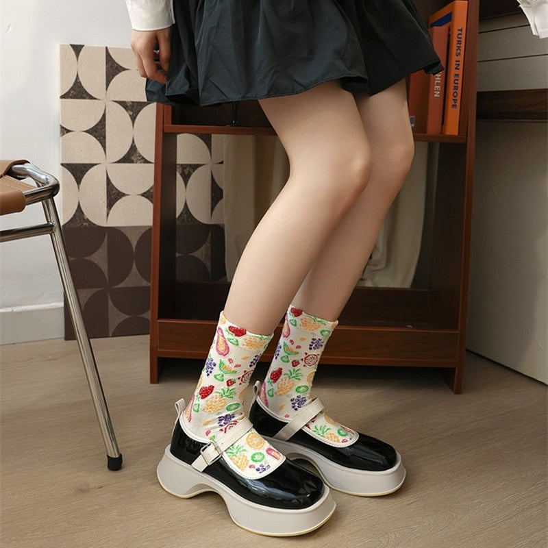 Women's Embroidered Socks