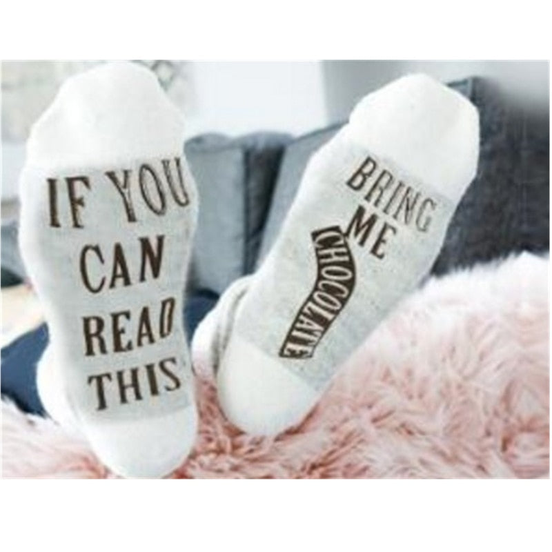 Unisex Funny Quote Socks