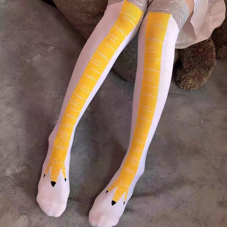 Woman's Sexy Chicken Paws Feet Socks and Other Fun Prints