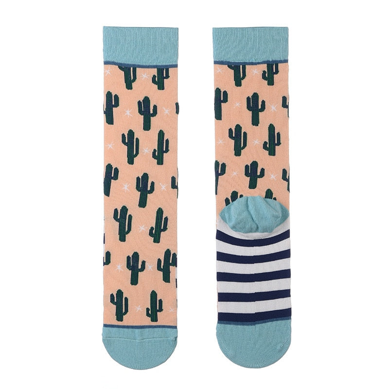 Fun colorful printed socks, Unisex