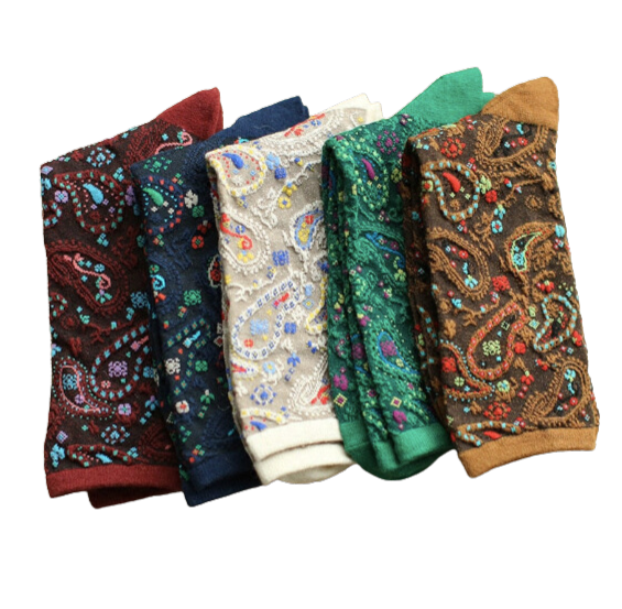 Women's Paisley Print Socks