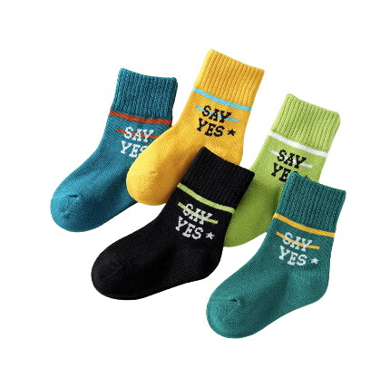 5 Pair Children's Socks 1-12 years