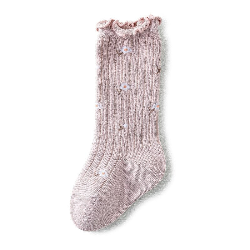 Knee-high Socks for Babes. Four Pair Bundle.