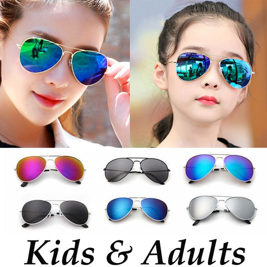 Pilot Style Sunnies for Kids and Adults