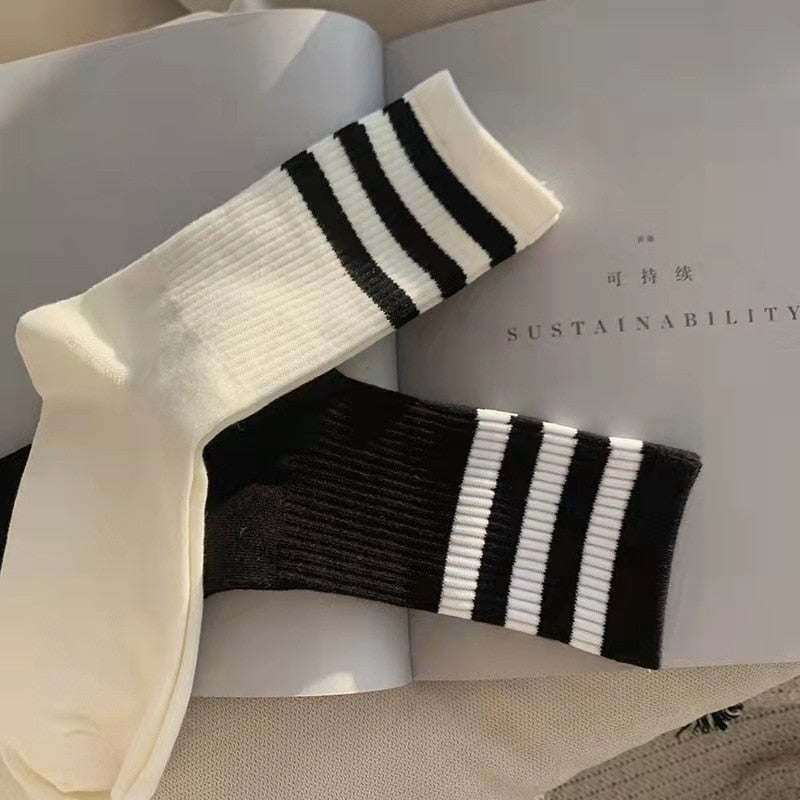 Striped Cotton Socks