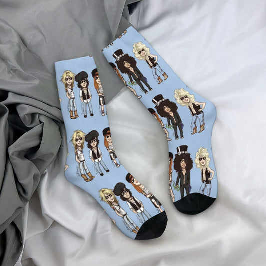 Guns N'Roses Compression Cartoon Socks Unisex