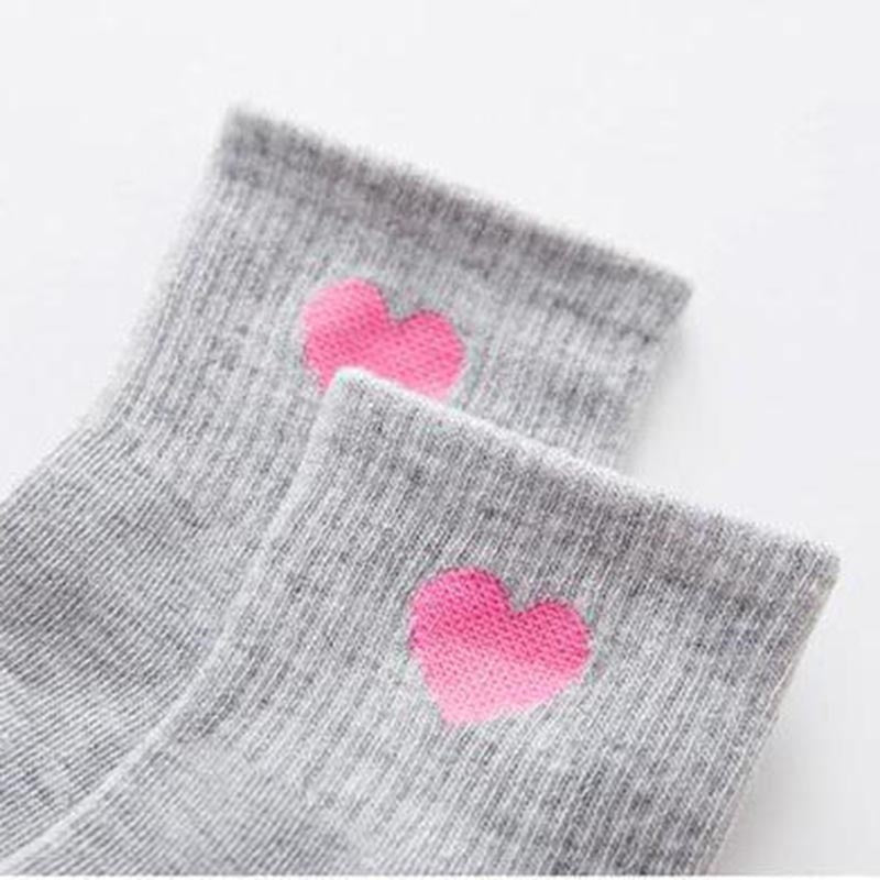 Women's Casual Ankle Socks with Heart