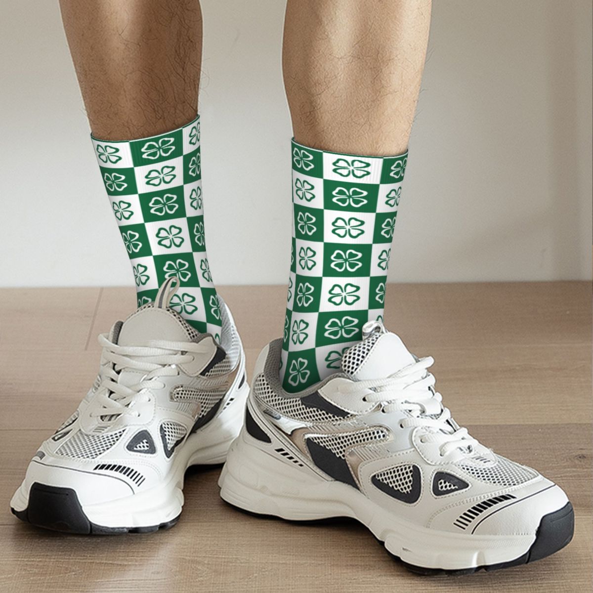 Athletic Shamrock Socks for Men & Women