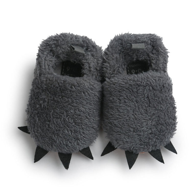 First Walker Animal Paw Slippers 0-18mos