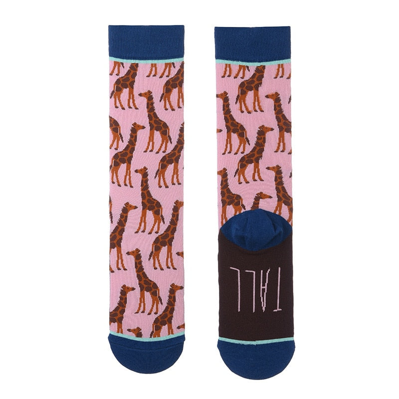 Fun colorful printed socks, Unisex