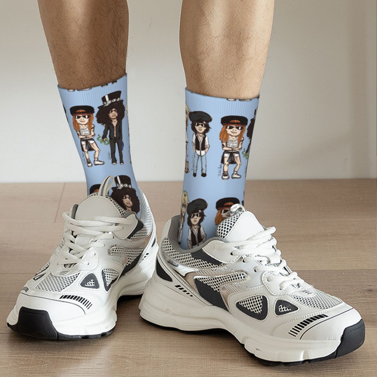 Guns N'Roses Compression Cartoon Socks Unisex